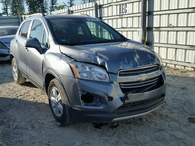 KL7CJLSBXFB138505 - 2015 CHEVROLET TRAX 1LT GRAY photo 1