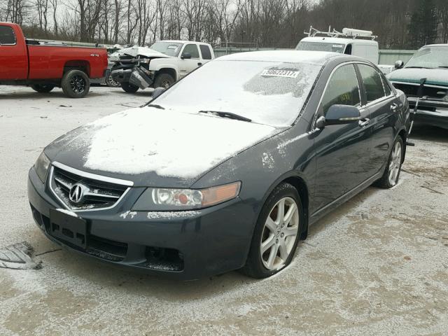 JH4CL96804C038305 - 2004 ACURA TSX BLUE photo 2