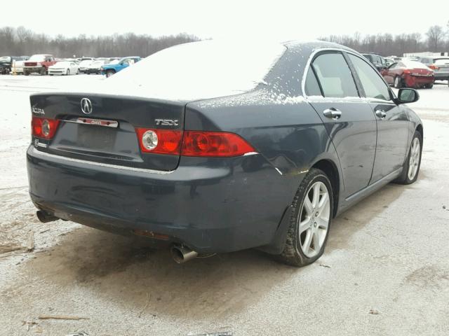 JH4CL96804C038305 - 2004 ACURA TSX BLUE photo 4