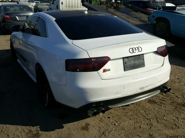 WAURV78T29A048409 - 2009 AUDI S5 QUATTRO WHITE photo 3