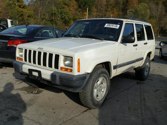 1J4FF68S1XL560212 - 1999 JEEP CHEROKEE WHITE photo 2