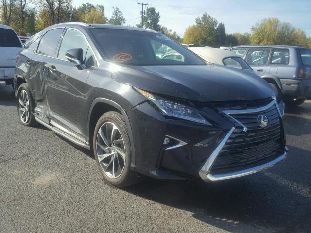 2T2BGMCA2JC022262 - 2018 LEXUS RX 450H BLACK photo 1