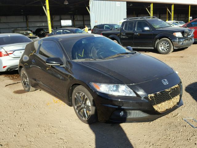 JHMZF1D66FS000347 - 2015 HONDA CR-Z EX BLACK photo 1