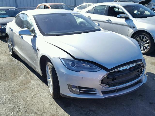 5YJSA1H14EFP38577 - 2014 TESLA MODEL S ვერცხლისფერი ფოტო 1
