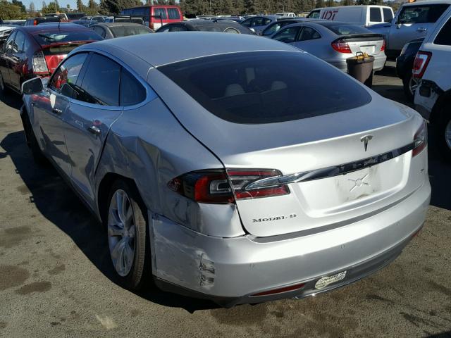 5YJSA1H14EFP38577 - 2014 TESLA MODEL S ვერცხლისფერი ფოტო 3