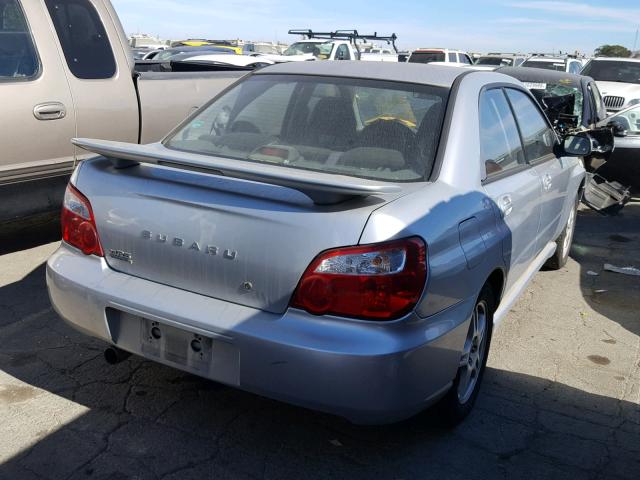 JF1GD66585H517280 - 2005 SUBARU IMPREZA RS SILVER photo 4