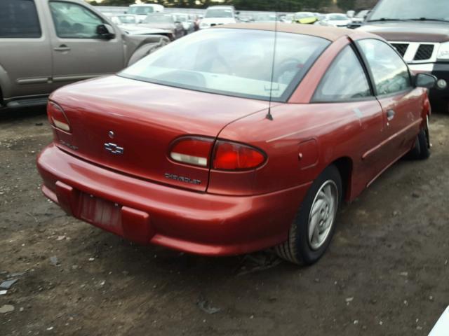 1G1JC1240W7178355 - 1998 CHEVROLET CAVALIER B RED photo 4