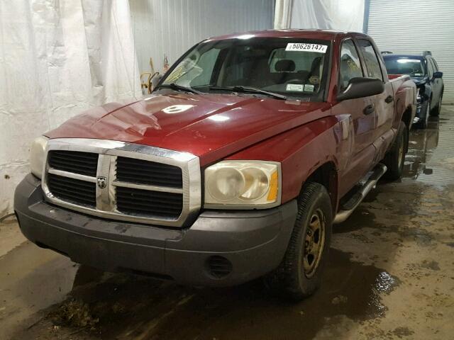 1D7HW28K27S256504 - 2007 DODGE DAKOTA QUA RED photo 2