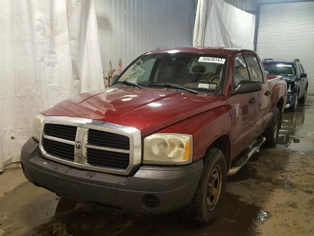 1D7HW28K27S256504 - 2007 DODGE DAKOTA QUA RED photo 9