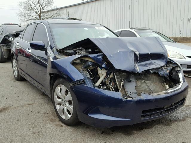 1HGCP26858A161128 - 2008 HONDA ACCORD EXL BLUE photo 1