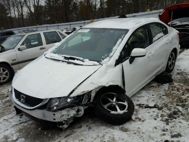 19XFB2F77FE222653 - 2015 HONDA CIVIC SE WHITE photo 2