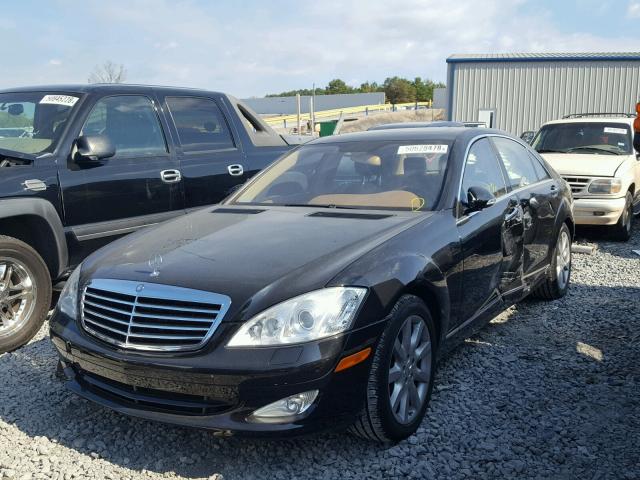 WDDNG71X47A046303 - 2007 MERCEDES-BENZ S 550 BLACK photo 2