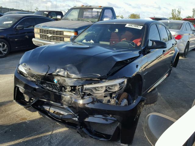 WBS8M9C51J5J79178 - 2018 BMW M3 BLACK photo 2