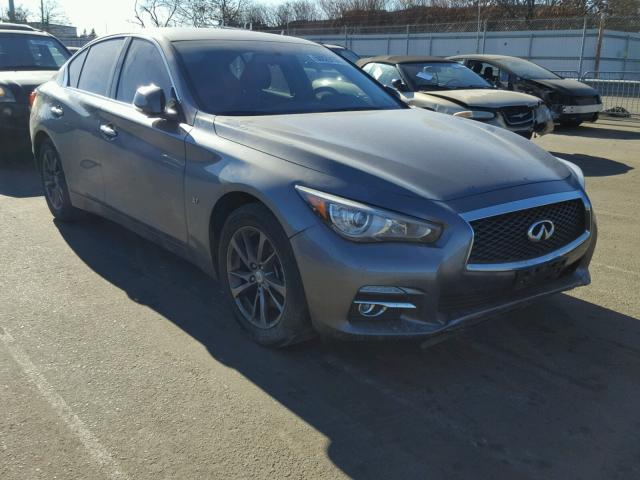 JN1BV7AR8FM420593 - 2015 INFINITI Q50 BASE GRAY photo 1