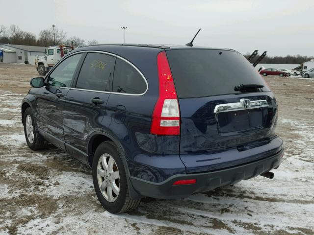 5J6RE48589L041143 - 2009 HONDA CR-V EX BLUE photo 3