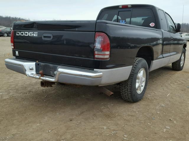 1B7GL23X7VS116205 - 1997 DODGE DAKOTA BLACK photo 4