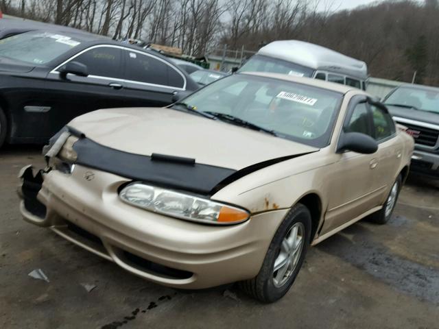 1G3NL52F73C210092 - 2003 OLDSMOBILE ALERO GL TAN photo 2