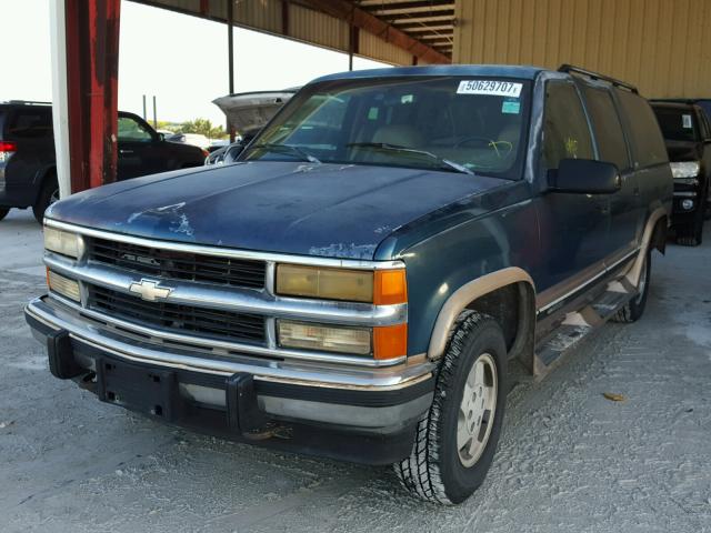 1GNFK16K1RJ365160 - 1994 CHEVROLET SUBURBAN K BLUE photo 2