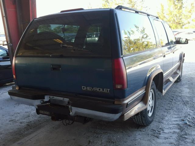 1GNFK16K1RJ365160 - 1994 CHEVROLET SUBURBAN K BLUE photo 4