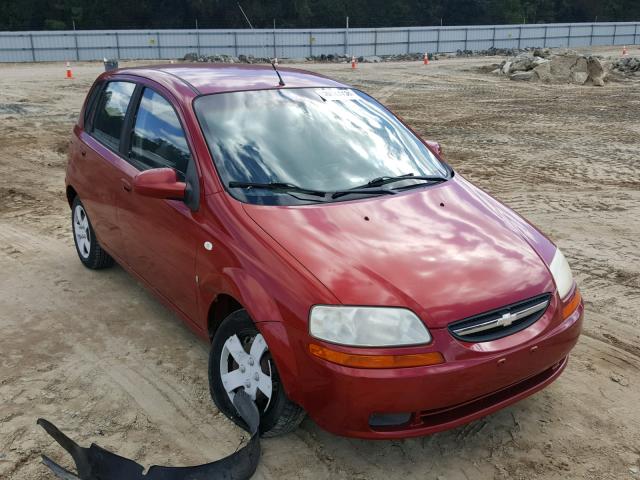 KL1TD66658B004472 - 2008 CHEVROLET AVEO BASE Қызыл фото 1