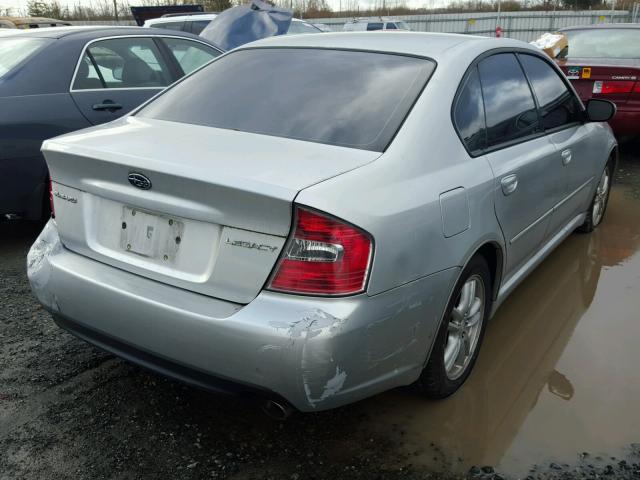 4S3BL616757209384 - 2005 SUBARU LEGACY 2.5 SILVER photo 4