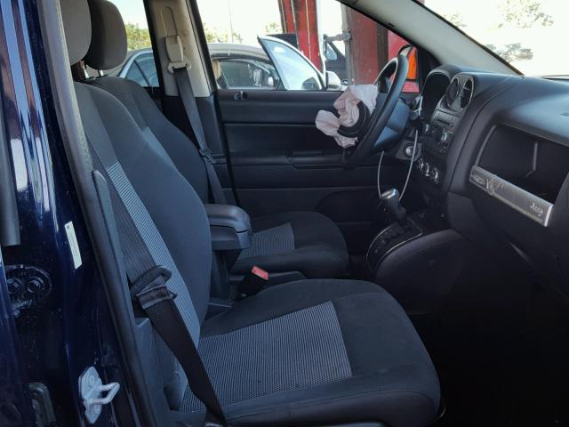 1C4NJCBA2FD219019 - 2015 JEEP COMPASS SP BLUE photo 5