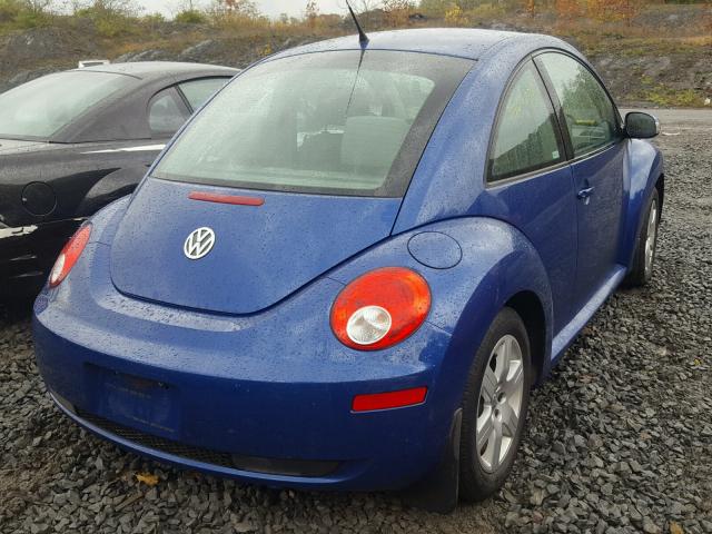 3VWRW31C97M520265 - 2007 VOLKSWAGEN NEW BEETLE BLUE photo 4