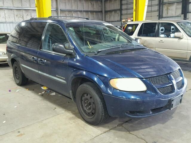 2B4GP44321R361014 - 2001 DODGE GRAND CARA BLUE photo 1