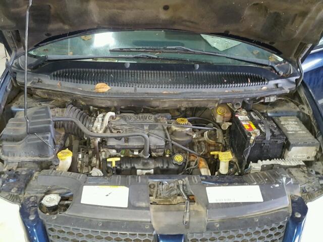 2B4GP44321R361014 - 2001 DODGE GRAND CARA BLUE photo 7