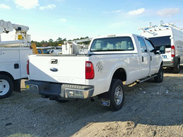 1FT7W2B64EEA06629 - 2014 FORD F250 SUPER WHITE photo 4