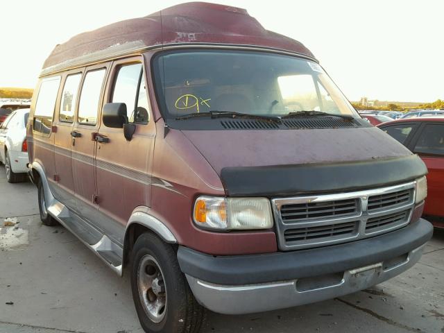 2B6HB21Y2TK124744 - 1996 DODGE RAM VAN B2 PURPLE photo 1