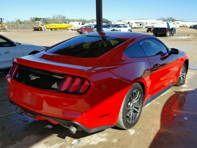 1FA6P8TH2H5228933 - 2017 FORD MUSTANG RED photo 4