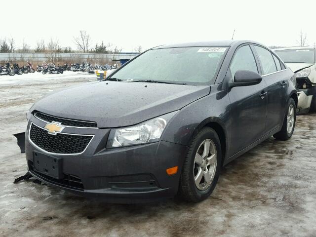 1G1PC5SB9D7292660 - 2013 CHEVROLET CRUZE LT GRAY photo 2