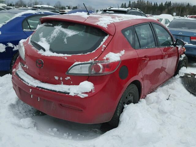 JM1BL1HF6A1349822 - 2010 MAZDA 3 I RED photo 4