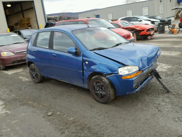 KL1TD66627B728604 - 2007 CHEVROLET AVEO BASE BLUE photo 1