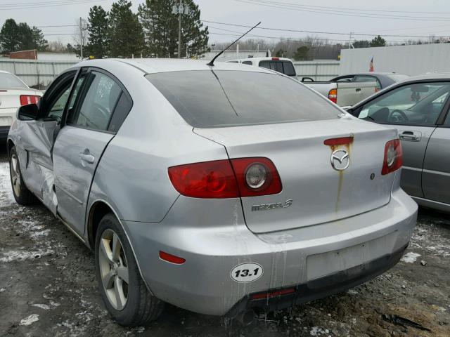 JM1BK12F261458295 - 2006 MAZDA 3 I SILVER photo 3