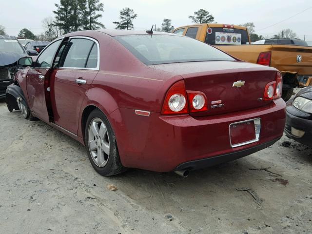 1G1ZK57B28F293973 - 2008 CHEVROLET MALIBU LTZ RED photo 3