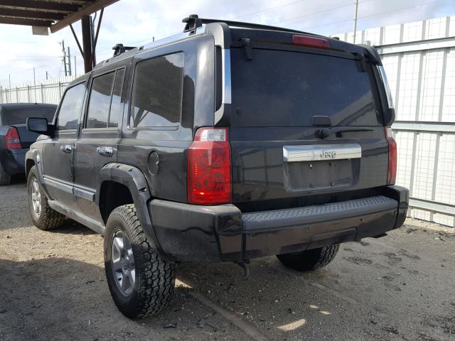 1J8HG58206C293285 - 2006 JEEP COMMANDER BLACK photo 3