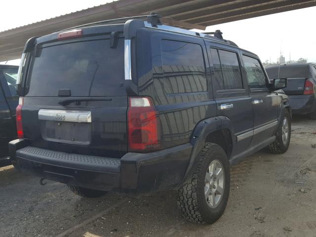 1J8HG58206C293285 - 2006 JEEP COMMANDER BLACK photo 4