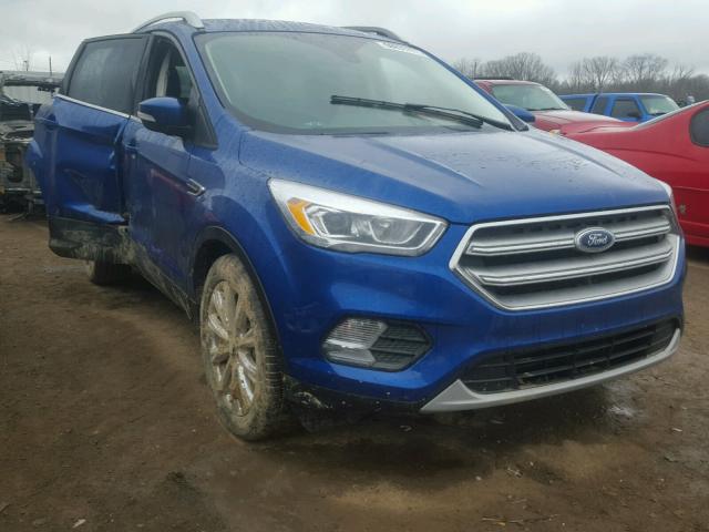 1FMCU0J99HUD07584 - 2017 FORD ESCAPE TIT BLUE photo 1