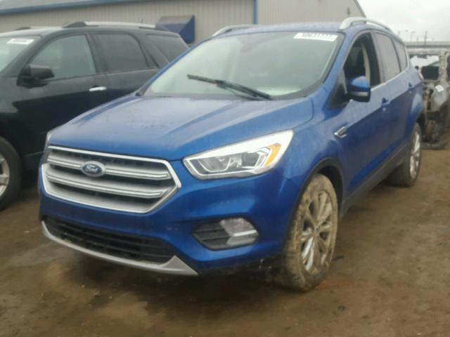 1FMCU0J99HUD07584 - 2017 FORD ESCAPE TIT BLUE photo 2