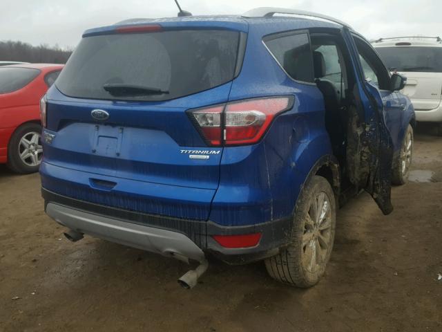 1FMCU0J99HUD07584 - 2017 FORD ESCAPE TIT BLUE photo 4