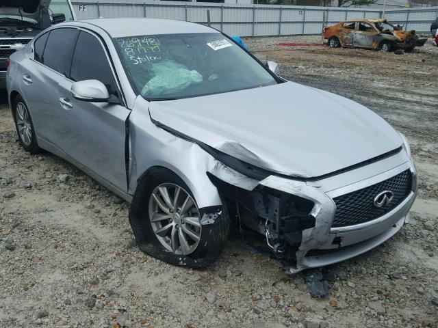 JN1BV7AP5FM335841 - 2015 INFINITI Q50 BASE SILVER photo 1
