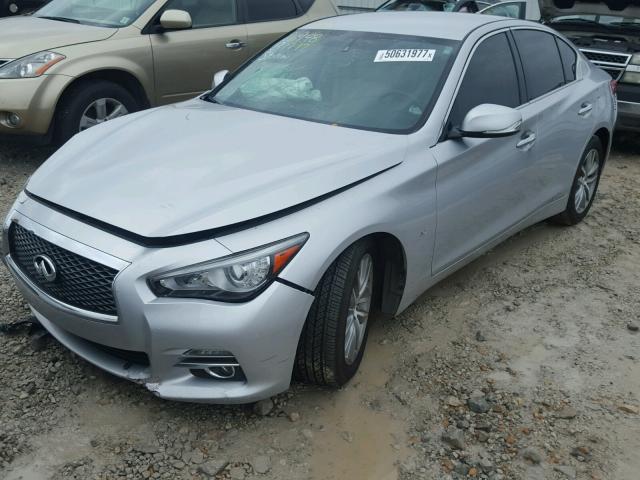 JN1BV7AP5FM335841 - 2015 INFINITI Q50 BASE SILVER photo 2