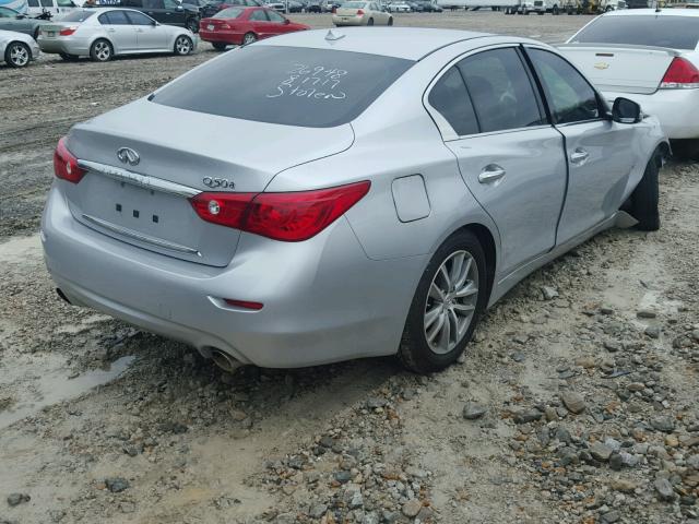 JN1BV7AP5FM335841 - 2015 INFINITI Q50 BASE SILVER photo 4