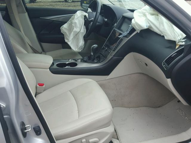 JN1BV7AP5FM335841 - 2015 INFINITI Q50 BASE SILVER photo 5