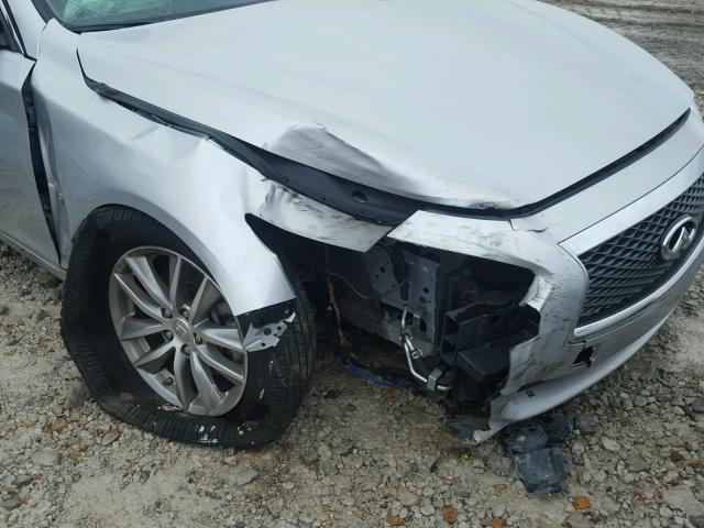 JN1BV7AP5FM335841 - 2015 INFINITI Q50 BASE SILVER photo 9