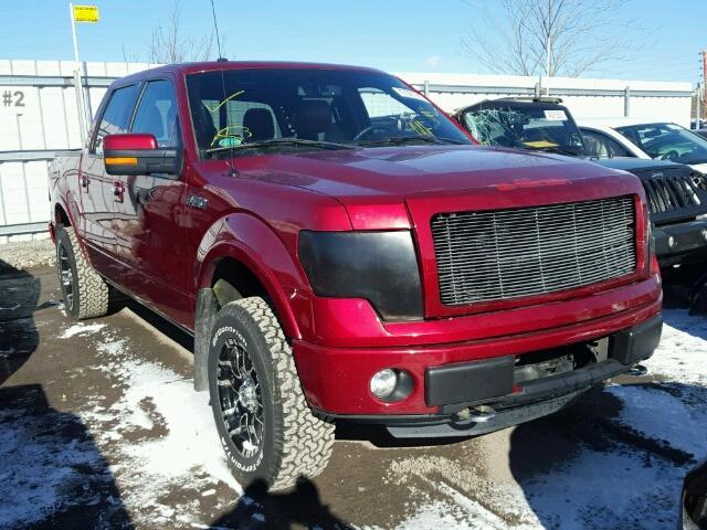 1FTFW1ET6DFD72060 - 2013 FORD F150 SUPER RED photo 1