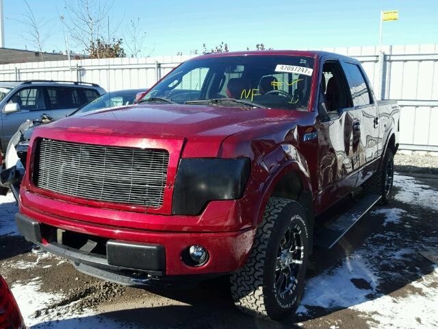 1FTFW1ET6DFD72060 - 2013 FORD F150 SUPER RED photo 2