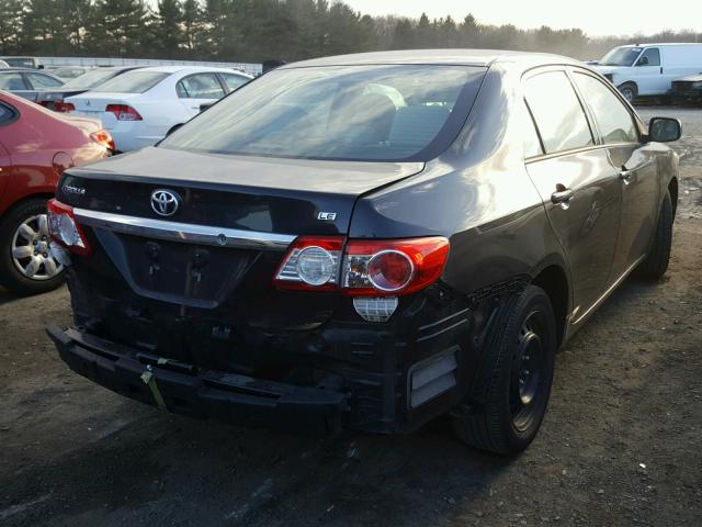 5YFBU4EE1CP053504 - 2012 TOYOTA COROLLA BA BLACK photo 4